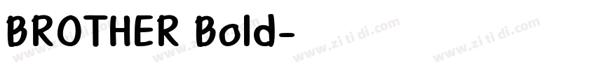 BROTHER Bold字体转换